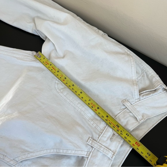 John Galt Brandy Melville Cream Denim High Rise Carpenter Jeans - Picture 10 of 10